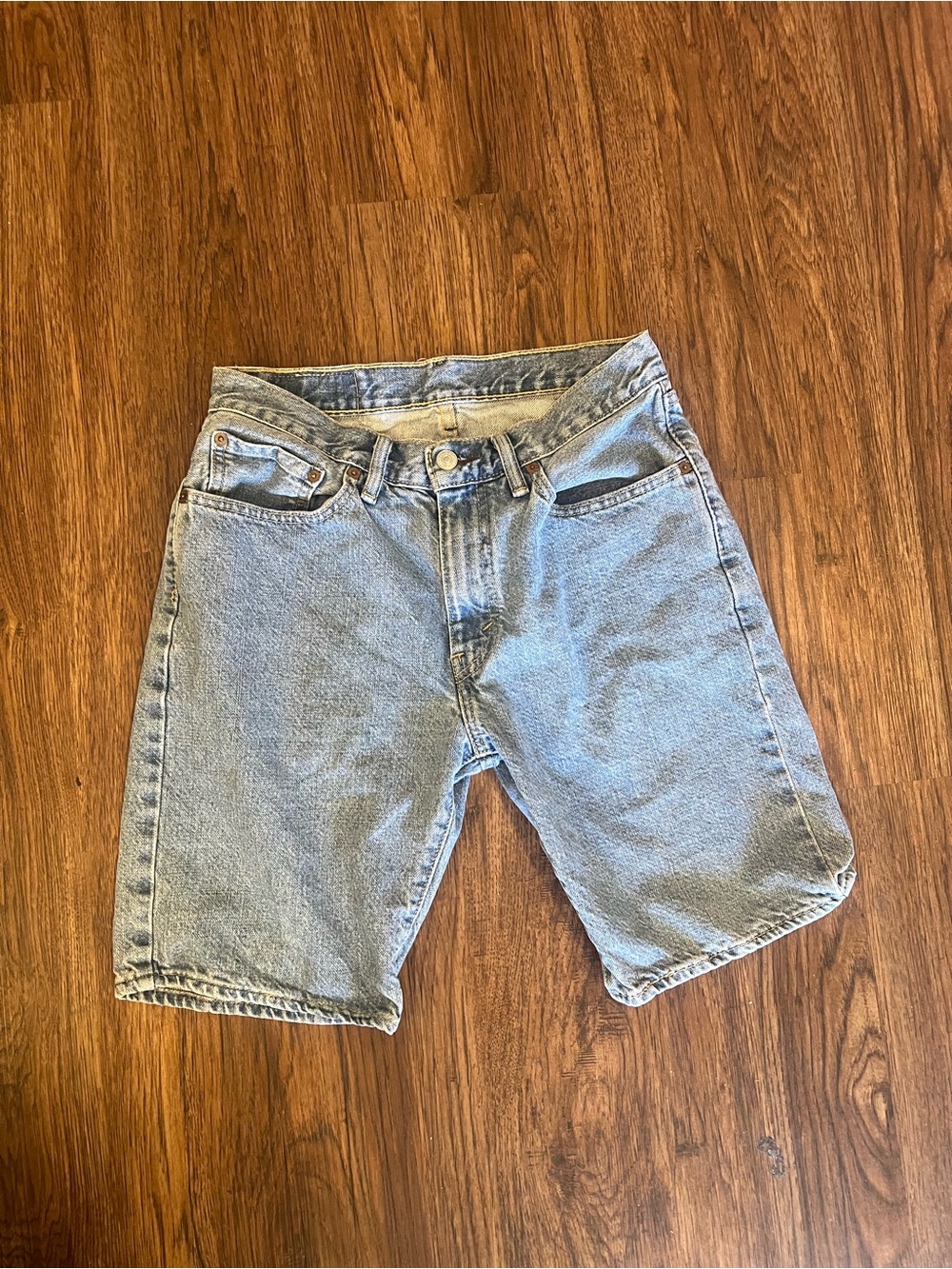 Classic Men's Denim Shorts - Light Blue